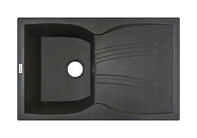 Мийка гранітна прямокутна Adamant NEW LINE 780х500х235, Сірий 04