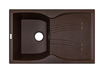 Мийка гранітна прямокутна Adamant NEW LINE 780х500х235, Коричневий 05