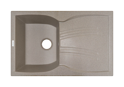 Мийка гранітна прямокутна Adamant NEW LINE 780х500х235, Terra 07