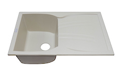 Мийка гранітна прямокутна Adamant NEW LINE 780х500х235, Ivory 08