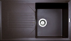 Мийка гранітна прямокутна Adamant NOVAK 860х500х240, Коричневий 05