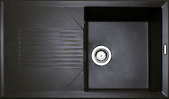 Мийка гранітна прямокутна Adamant NOVAK 860х500х240, Мокко 12