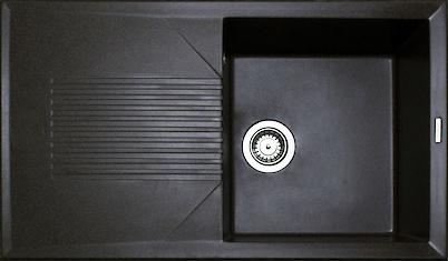 Мийка гранітна прямокутна Adamant NOVAK 860х500х240, Мокко 12