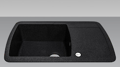 Мийка гранітна прямокутна Adamant OPTIMAX 780х500х200, Чорний 03