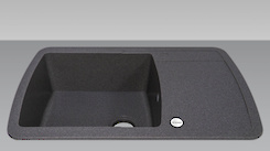 Мийка гранітна прямокутна Adamant OPTIMAX 780х500х200, Сірий 04