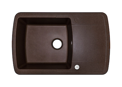 Мийка гранітна прямокутна Adamant OPTIMAX 780х500х200, Коричневий 05