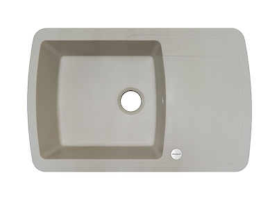 Мийка гранітна прямокутна Adamant OPTIMAX 780х500х200, Ivory 08