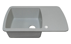 Мийка гранітна прямокутна Adamant OPTIMAX 780х500х200, Світло-сірий 09