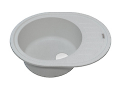 Мийка гранітна овальна Adamant OVUM 620х500х200, Old stone 10