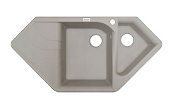 Мийка гранітна кутова Adamant SPIRIT 1000х500х225, Avena 06