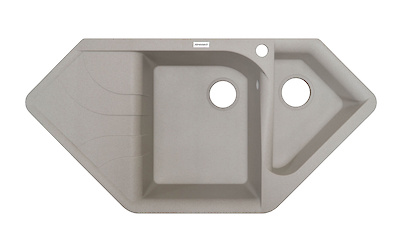 Мийка гранітна кутова Adamant SPIRIT 1000х500х225, Avena 06