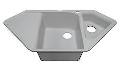 Мийка гранітна кутова Adamant SPIRIT 1000х500х225, Old stone 10