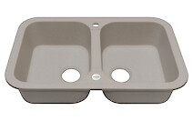 Мойка гранитная прямоугольная Adamant TWINS 770х470х190, Avena 06