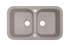 Мийка гранітна прямокутна Adamant TWINS 770х470х190, Terra 07