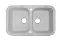 Мойка гранитная прямоугольная Adamant TWINS 770х470х190, Old stone 10