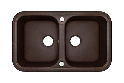 Мийка гранітна прямокутна Adamant TWINS 770х470х190, МОККО 12