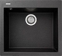 Мойка гранитная квадратная Adamant UNIVER 560х500х240, Черный 03