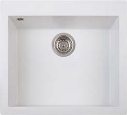 Мийка гранітна квадратна Adamant UNIVER 560х500х240, Світло-сірий 09