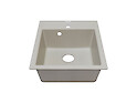 Мойка гранитная квадратная Adamant BRICK 460х515х200, Ivory 08