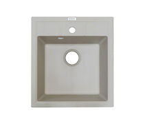 Мийка гранітна квадратна Adamant BRICK 460х515х200, Ivory 08