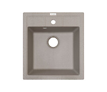 Мойка гранитная квадратная Adamant BRICK 460х515х200, Terra 07