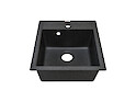 Мойка гранитная квадратная Adamant BRICK 460х515х200, Графит 13