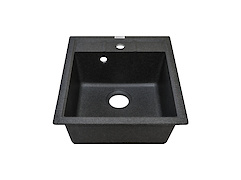 Мойка гранитная квадратная Adamant BRICK 460х515х200, Графит 13