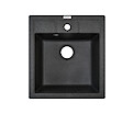Мойка гранитная квадратная Adamant BRICK 460х515х200, Графит 13