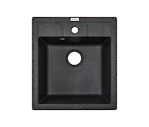 Мойка гранитная квадратная Adamant BRICK 460х515х200, Графит 13