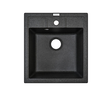 Мийка гранітна квадратна Adamant BRICK 460х515х200, Графіт 13