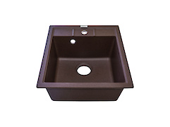 Мийка гранітна квадратна Adamant BRICK 460х515х200, Коричневий 05