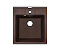 Мойка гранитная квадратная Adamant BRICK 460х515х200, Мокко 12