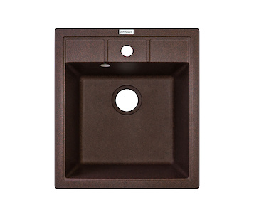 Мийка гранітна квадратна Adamant BRICK 460х515х200, Мокко 12