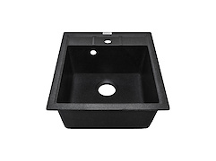 Мийка гранітна квадратна Adamant BRICK 460х515х200, Чорний 03