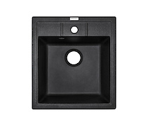Мийка гранітна квадратна Adamant BRICK 460х515х200, Чорний 03