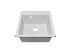 Мийка гранітна квадратна Adamant BRICK 460х515х200, Білий 01