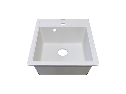 Мийка гранітна квадратна Adamant BRICK 460х515х200, Білий 01