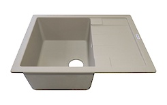 Мийка гранітна прямокутна Adamant ANILA 650х500х200, Сахара 02