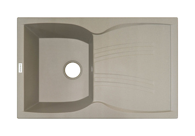 Мийка гранітна прямокутна Adamant NEW LINE 780х500х235, Сахара 02