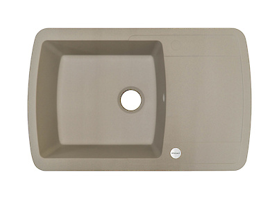 Мийка гранітна прямокутна Adamant OPTIMAX 780х500х200, Сахара 02