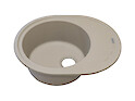 Мойка гранитная овальная Adamant OVUM 620х500х200, Сахара 02