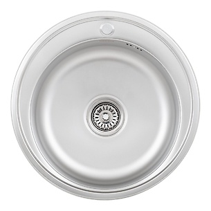 Мийка з нержавіючої сталі прямокутна INTERLINE RONDO MICRODECOR 510х180, колір нержавіюча сталь