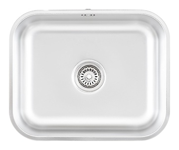 Мийка з нержавіючої сталі прямокутна INTERLINE UNDER PLUS 535х430х200, колір нержавіюча сталь