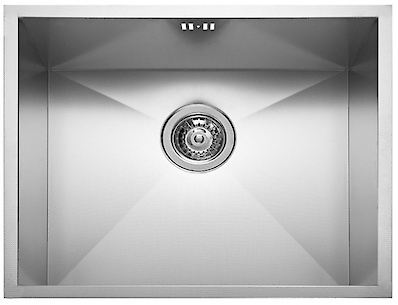 Мийка з нержавіючої сталі прямокутна ELLECI SQUARE 500 540х440х210, колір нержавіюча сталь