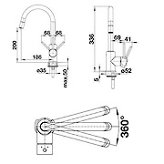 Смеситель BLANCO MIDA-S, цвет белый
