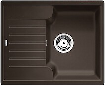 Мийка гранітна прямокутна BLANCO ZIA 40 S, 615х500х190, колір кави