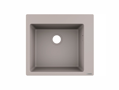 Мойка гранитная HANSGROHE S510-F450 встраиваемая мойка 560х510х205, цвет Concrete Grey