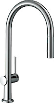 Смеситель HANSGROHE TALIS M54 с выдвижным душем 72800000, цвет хром