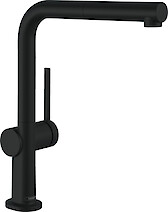 Смеситель HANSGROHE  TALIS M54 с выдвижным душем 72808670, цвет черный