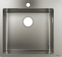 Мийка з нержавіючої сталі прямокутна HANSGROHE S711-F450 550х500х190, колір нержавіюча сталь
